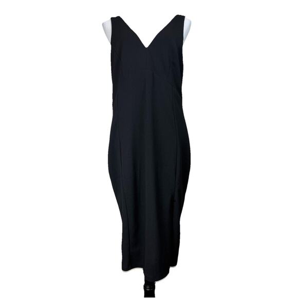 Lulus Dresses & Skirts - Lulu's Sz XL Black Dress Sexy Midi Bodycon Sleeveless Classic Classy Old Money